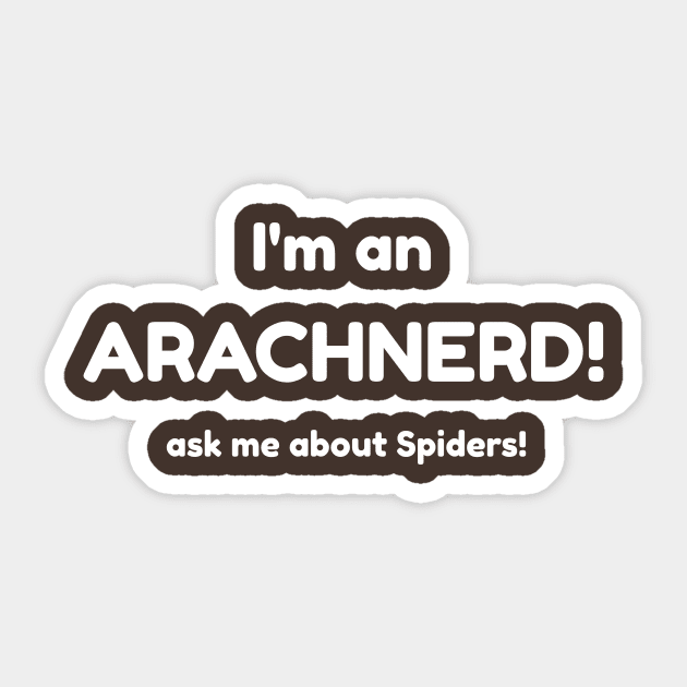 Arachnerd Sticker by ChristophZombie